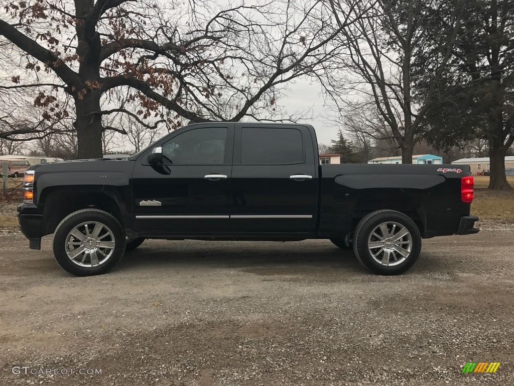 2014 Silverado 1500 High Country Crew Cab 4x4 - Black / High Country Saddle photo #2