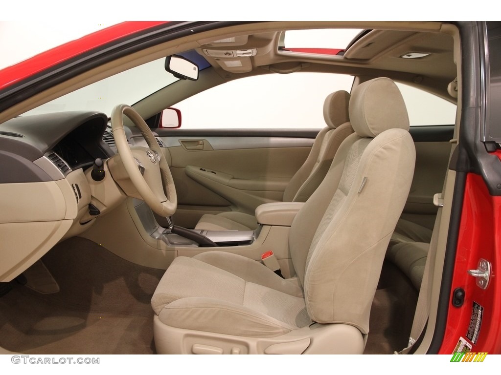 Ivory Interior 2008 Toyota Solara SE V6 Coupe Photo #119884079