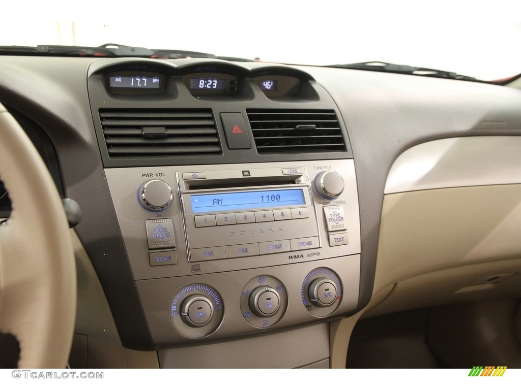 2008 Solara SE V6 Coupe - Super Red 5 / Ivory photo #10
