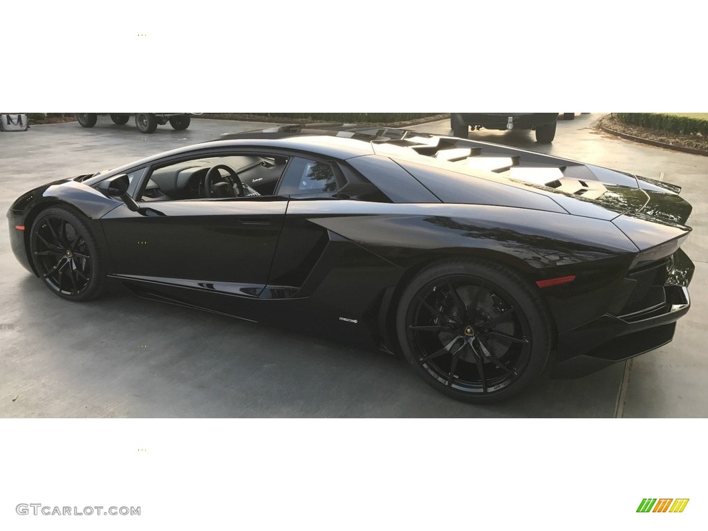 Nero Aldebaran 2017 Lamborghini Aventador LP700-4 Coupe Exterior Photo #119885140