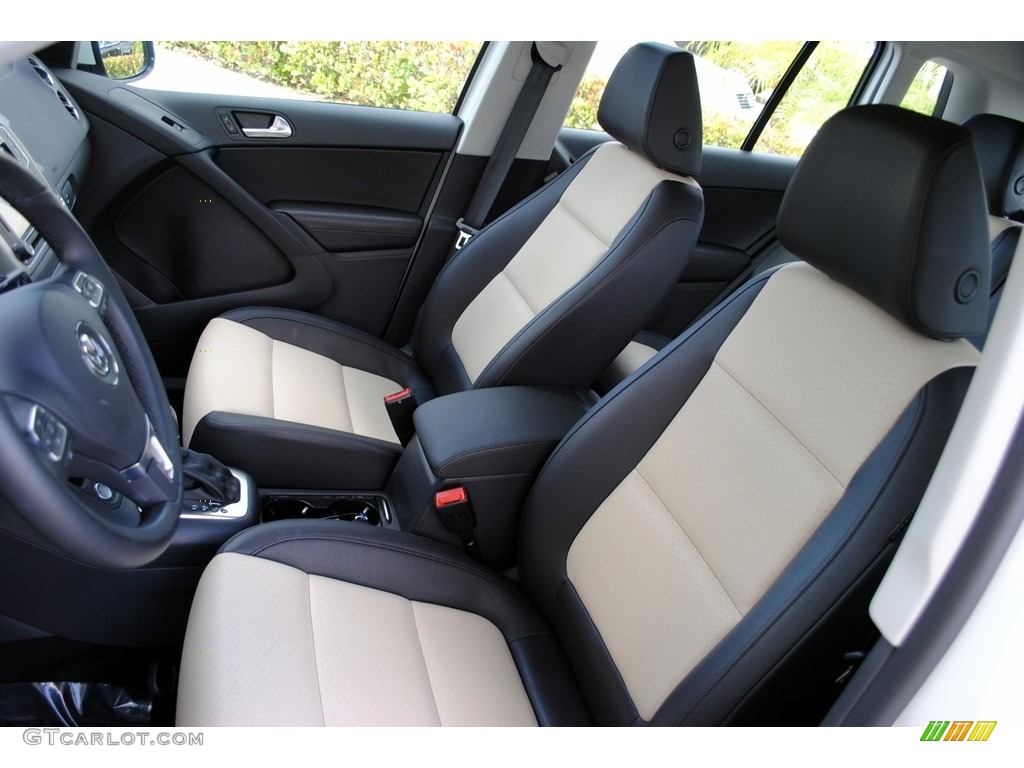 2017 Tiguan S - Pure White / Beige/Black photo #13