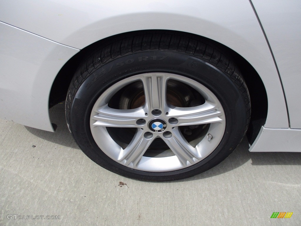 2014 3 Series 320i xDrive Sedan - Mineral White Metallic / Black photo #3