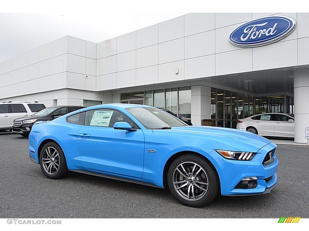 Grabber Blue Ford Mustang
