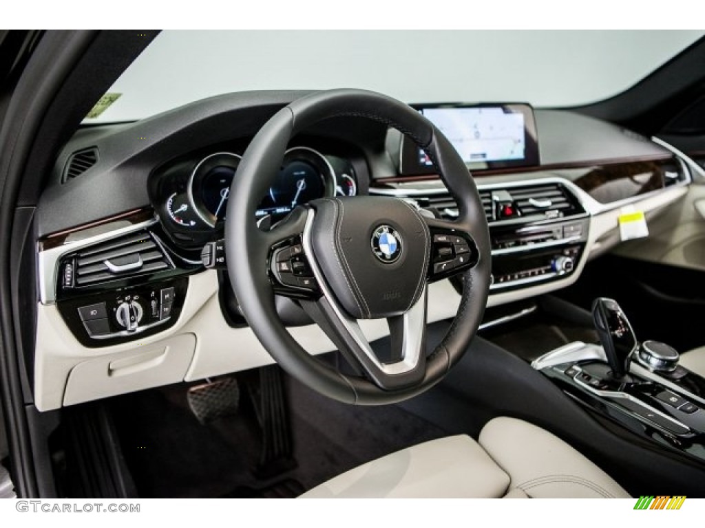 2017 5 Series 540i Sedan - Jet Black / Ivory White photo #5