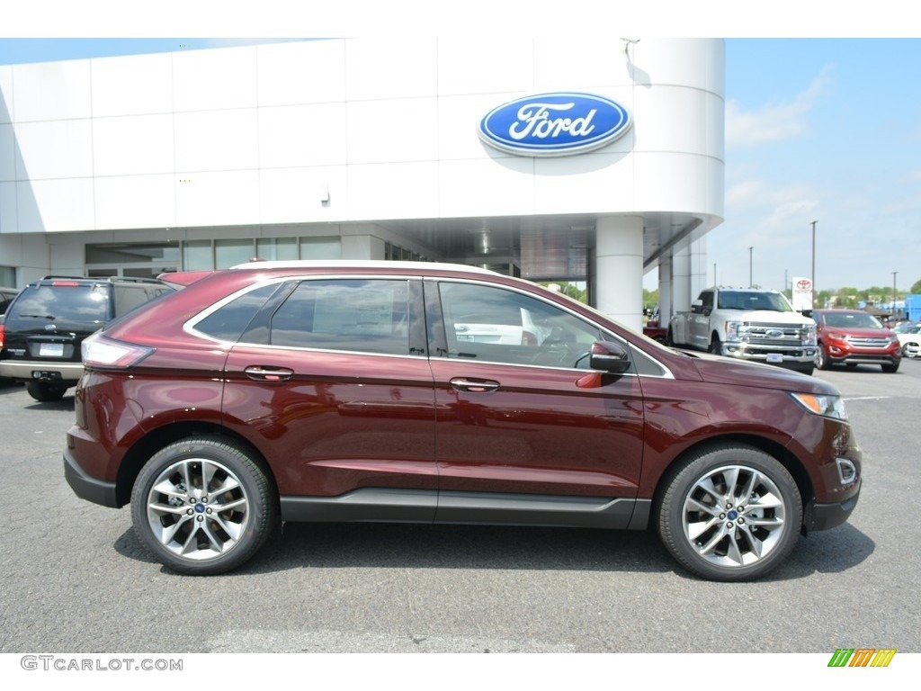 2017 Edge Titanium - Burgundy Velvet Metallic / Ebony photo #2