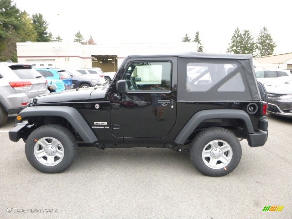 2017 Wrangler Sport 4x4 - Black / Black photo #2