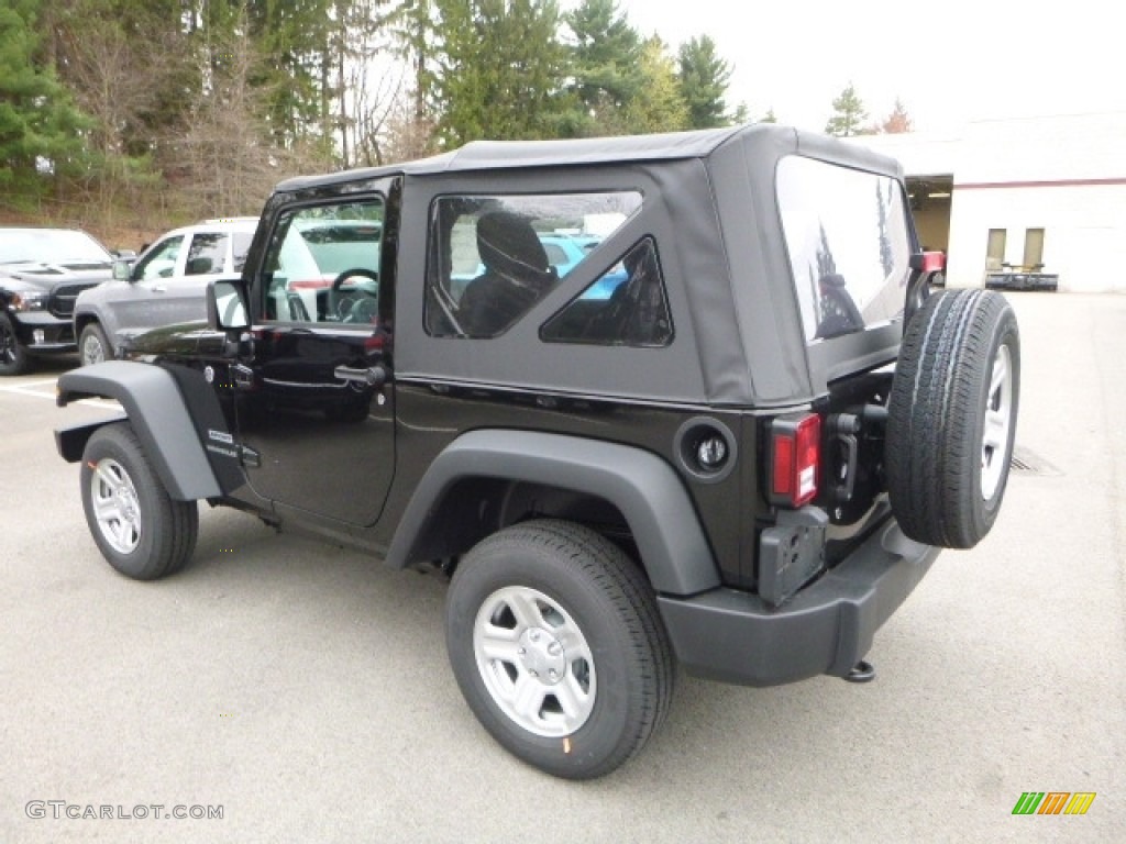 2017 Wrangler Sport 4x4 - Black / Black photo #3