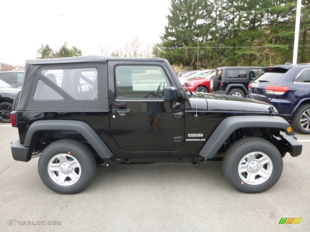 2017 Wrangler Sport 4x4 - Black / Black photo #6