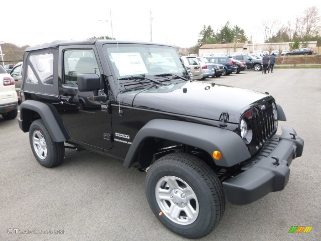 2017 Wrangler Sport 4x4 - Black / Black photo #11