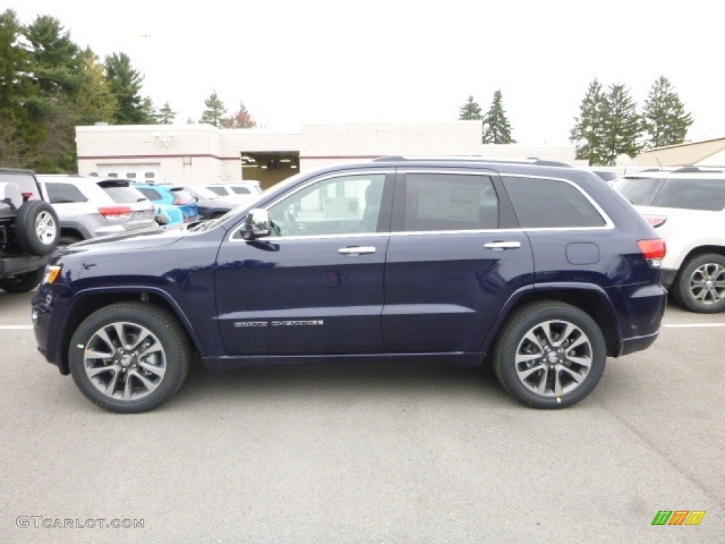 2017 Grand Cherokee Overland 4x4 - True Blue Pearl / Black photo #3