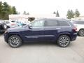 2017 True Blue Pearl Jeep Grand Cherokee Overland 4x4  photo #3