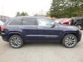 2017 True Blue Pearl Jeep Grand Cherokee Overland 4x4  photo #7