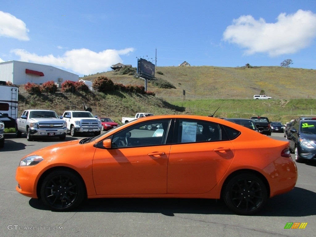 2014 Dart SXT - Header Orange / Black/Light Tungsten photo #4