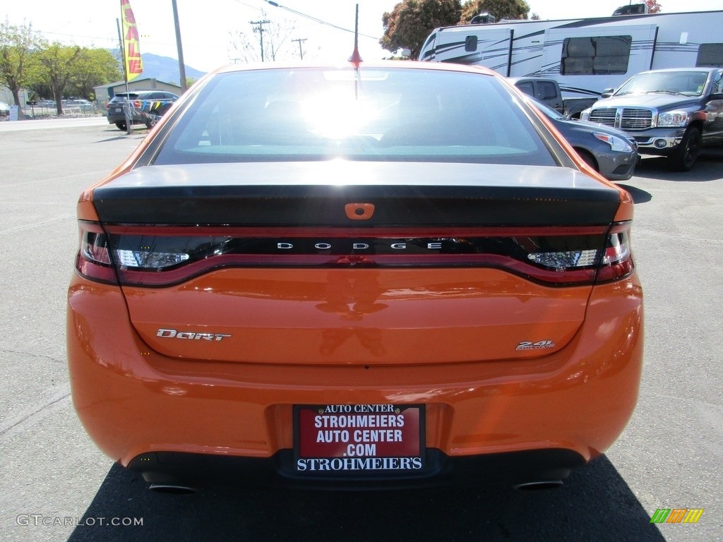 2014 Dart SXT - Header Orange / Black/Light Tungsten photo #6