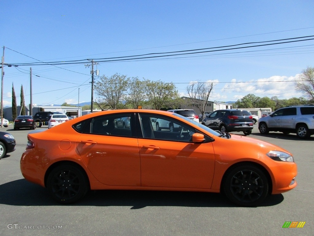 2014 Dart SXT - Header Orange / Black/Light Tungsten photo #8