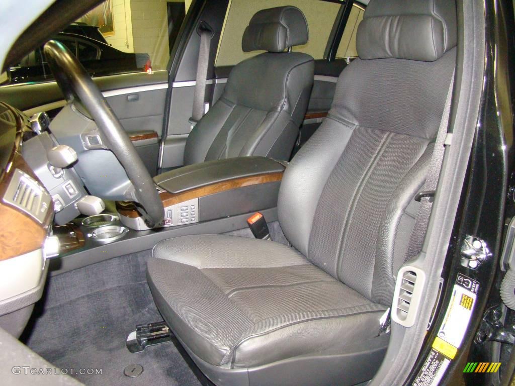 2006 7 Series 750Li Sedan - Black Sapphire Metallic / Black/Black photo #7