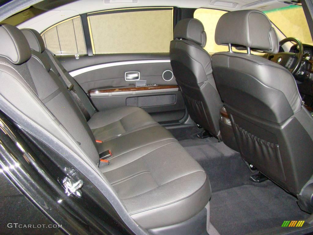 2006 7 Series 750Li Sedan - Black Sapphire Metallic / Black/Black photo #12