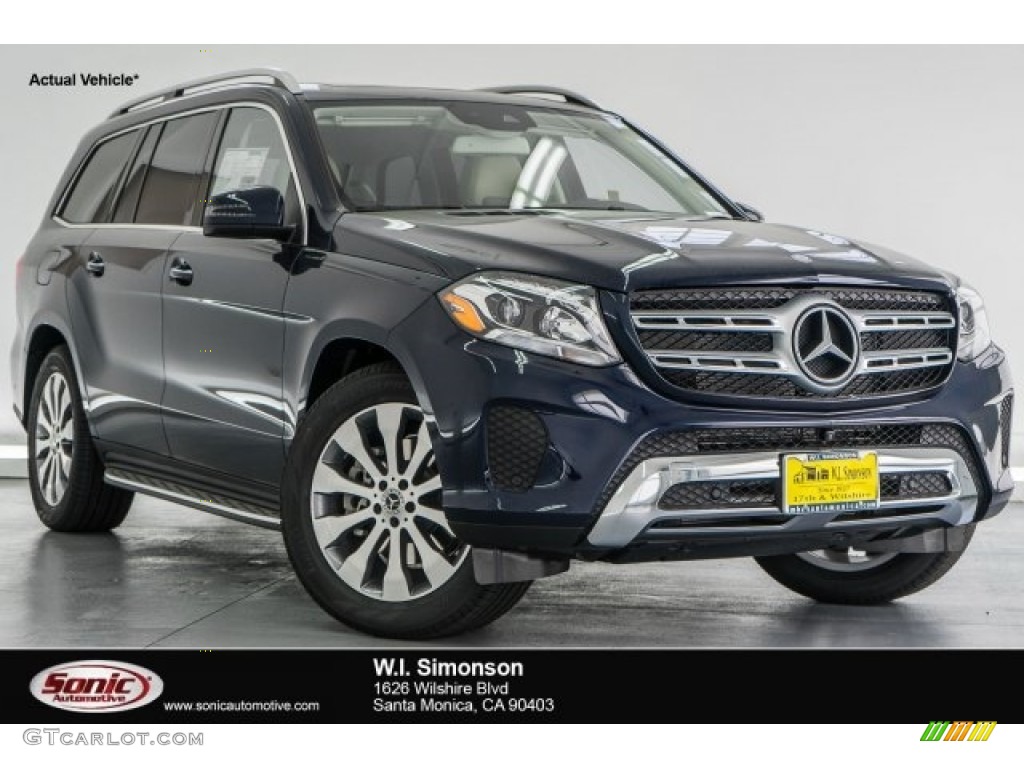 2017 GLS 450 4Matic - Lunar Blue Metallic / Ginger Beige/Espresso Brown photo #1