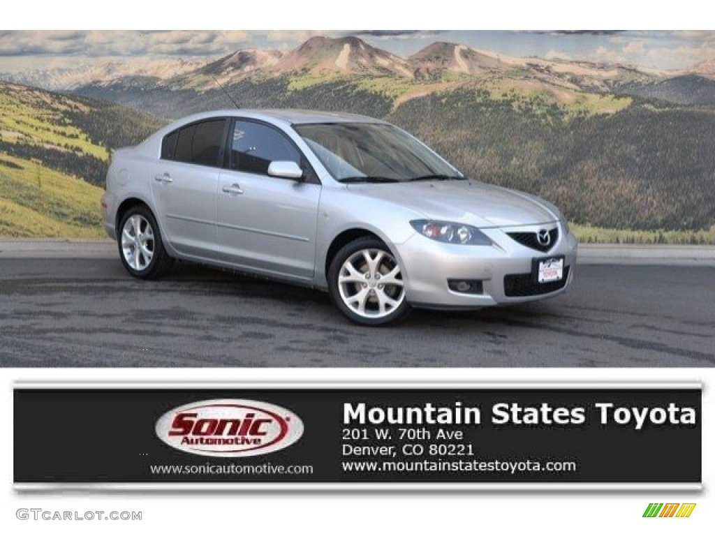 2008 MAZDA3 i Touring Sedan - Sunlight Silver Metallic / Black photo #1