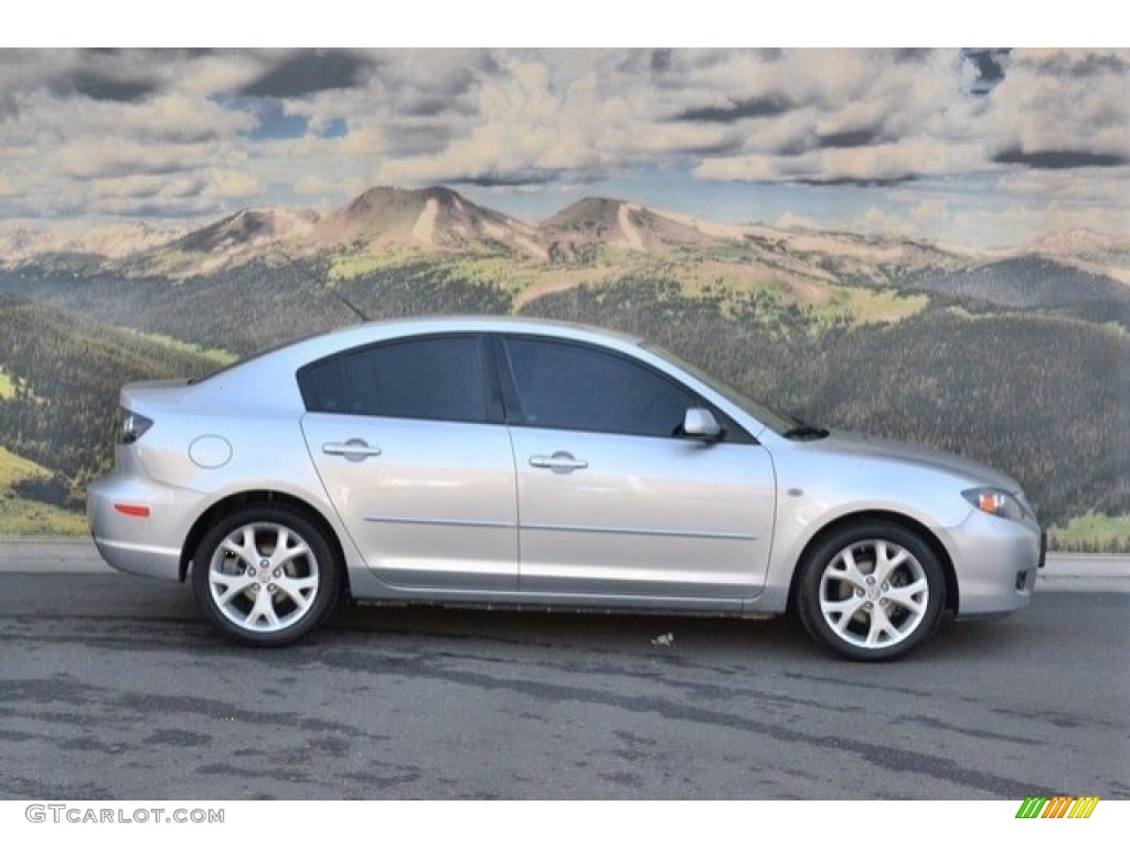 2008 MAZDA3 i Touring Sedan - Sunlight Silver Metallic / Black photo #2