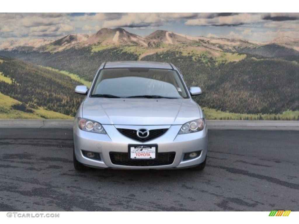 2008 MAZDA3 i Touring Sedan - Sunlight Silver Metallic / Black photo #4