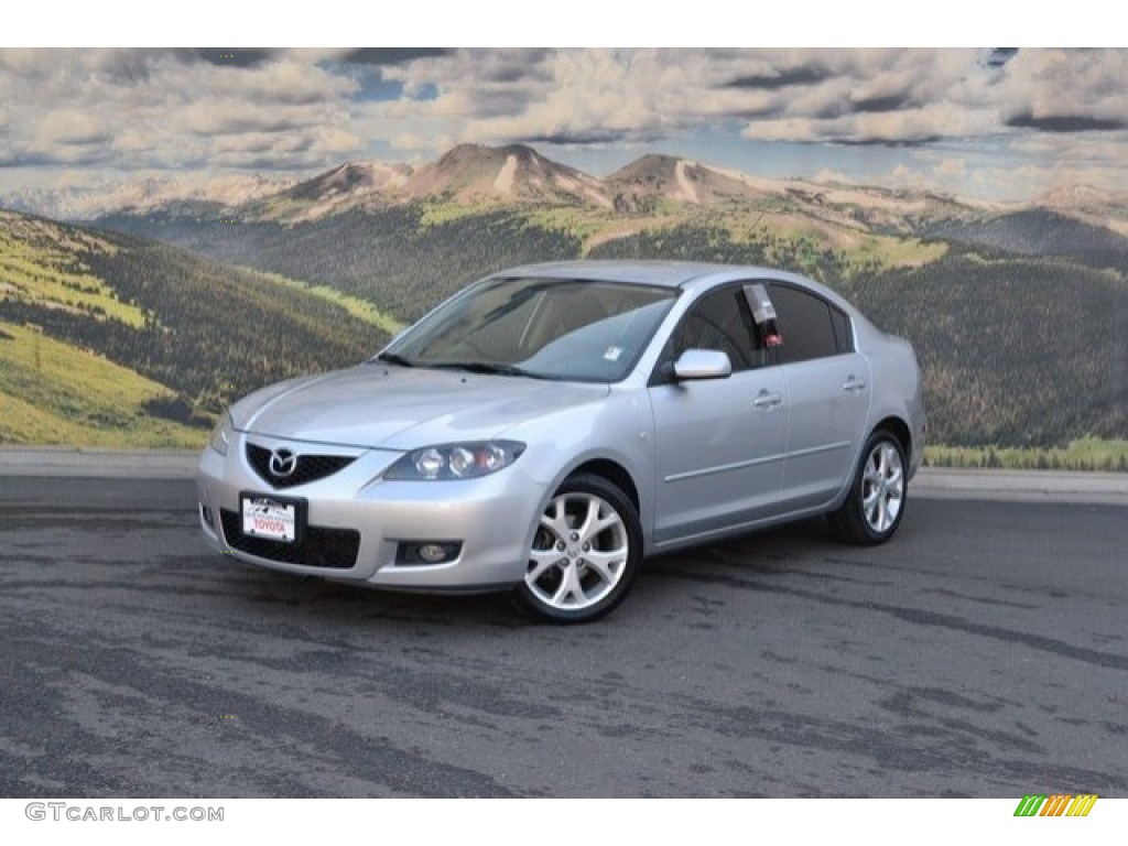 2008 MAZDA3 i Touring Sedan - Sunlight Silver Metallic / Black photo #5
