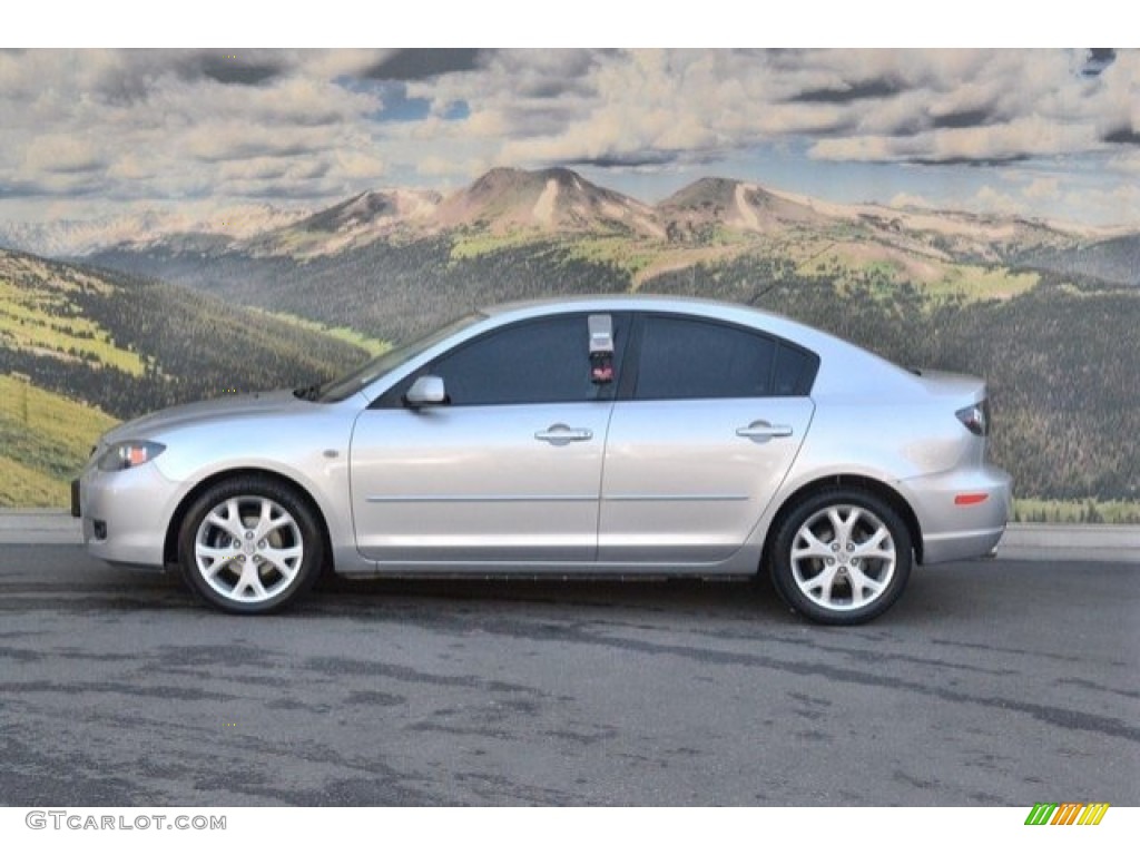 2008 MAZDA3 i Touring Sedan - Sunlight Silver Metallic / Black photo #6