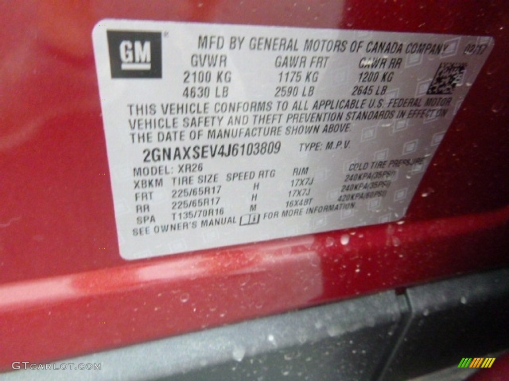 2018 Equinox LT AWD - Cajun Red Tintcoat / Jet Black photo #15