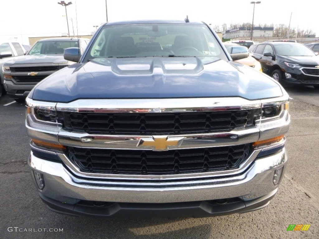 2017 Silverado 1500 LT Double Cab 4x4 - Deep Ocean Blue Metallic / Jet Black photo #7