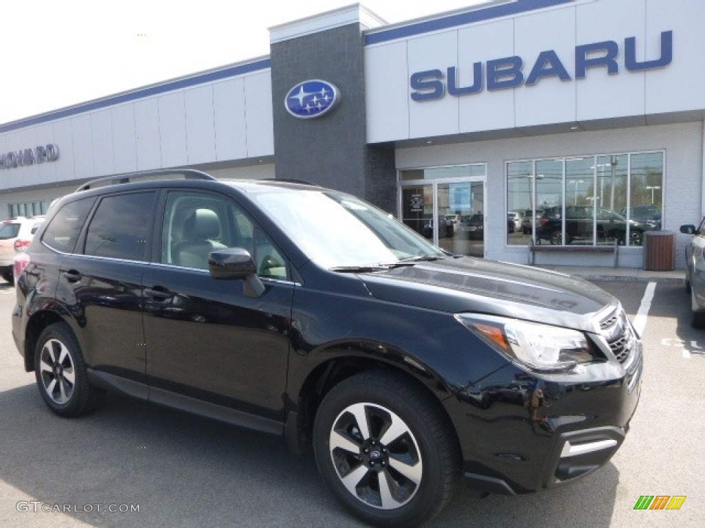 2017 Forester 2.5i Limited - Crystal Black Silica / Black photo #1