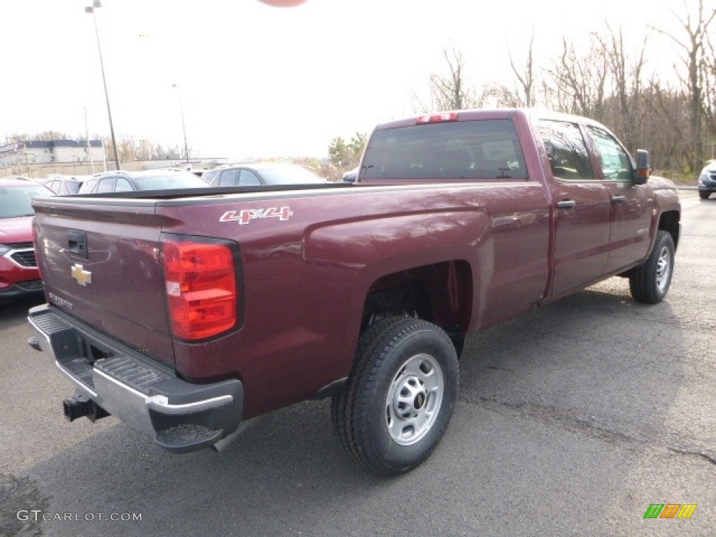 2017 Silverado 2500HD Work Truck Crew Cab 4x4 - Butte Red Metallic / Dark Ash/Jet Black photo #5