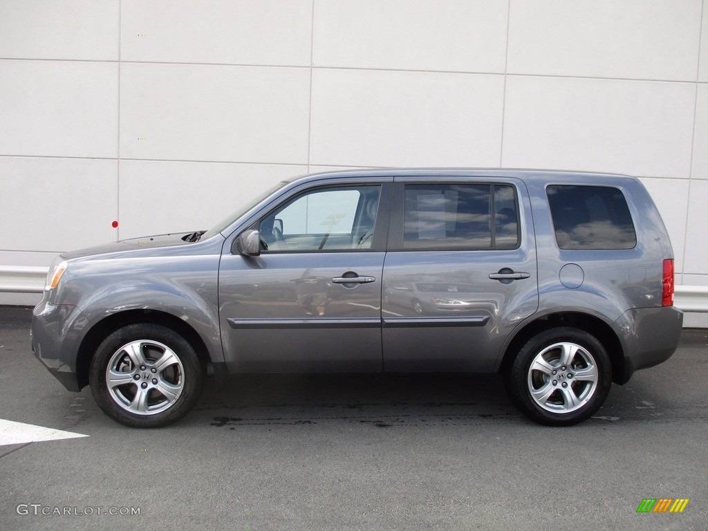 2015 Pilot EX-L 4WD - Modern Steel Metallic / Gray photo #2