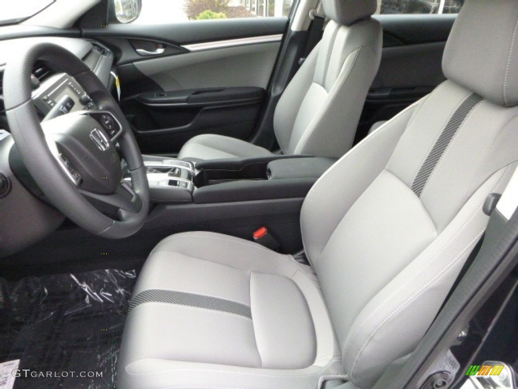 Gray Interior 2017 Honda Civic LX Sedan Photo #119899432