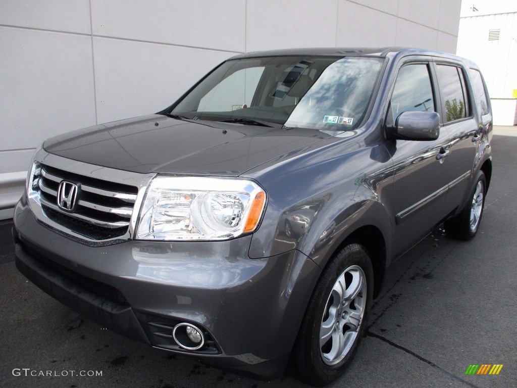 2015 Pilot EX-L 4WD - Modern Steel Metallic / Gray photo #9
