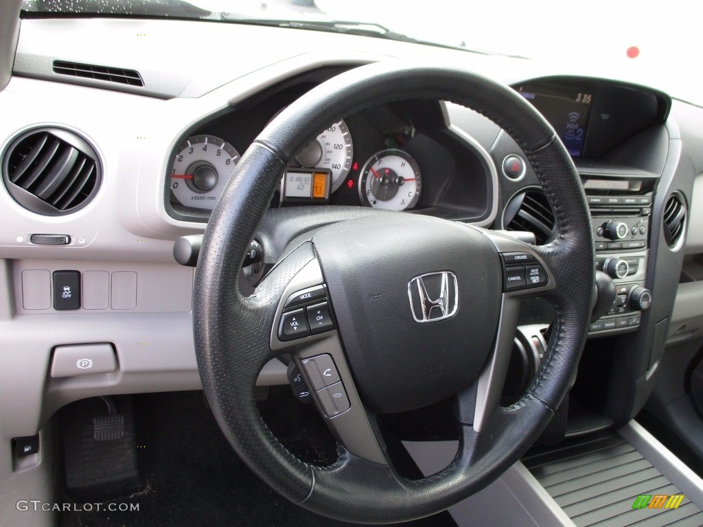 2015 Pilot EX-L 4WD - Modern Steel Metallic / Gray photo #14