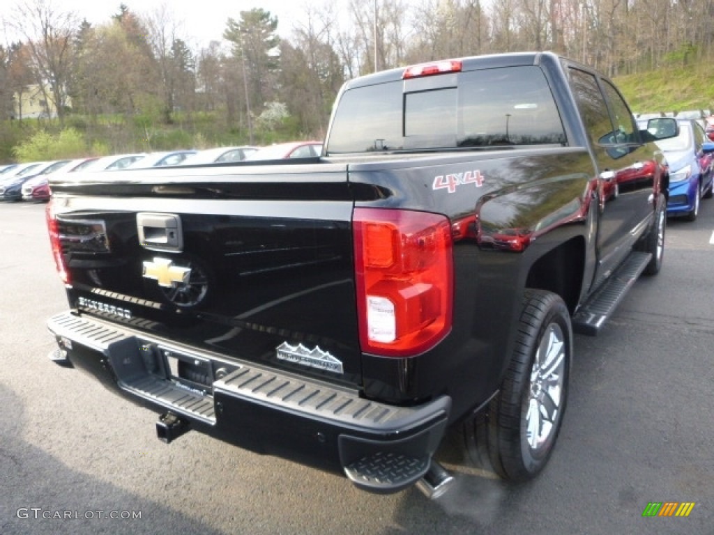 2017 Silverado 1500 High Country Crew Cab 4x4 - Black / High Country Saddle photo #5