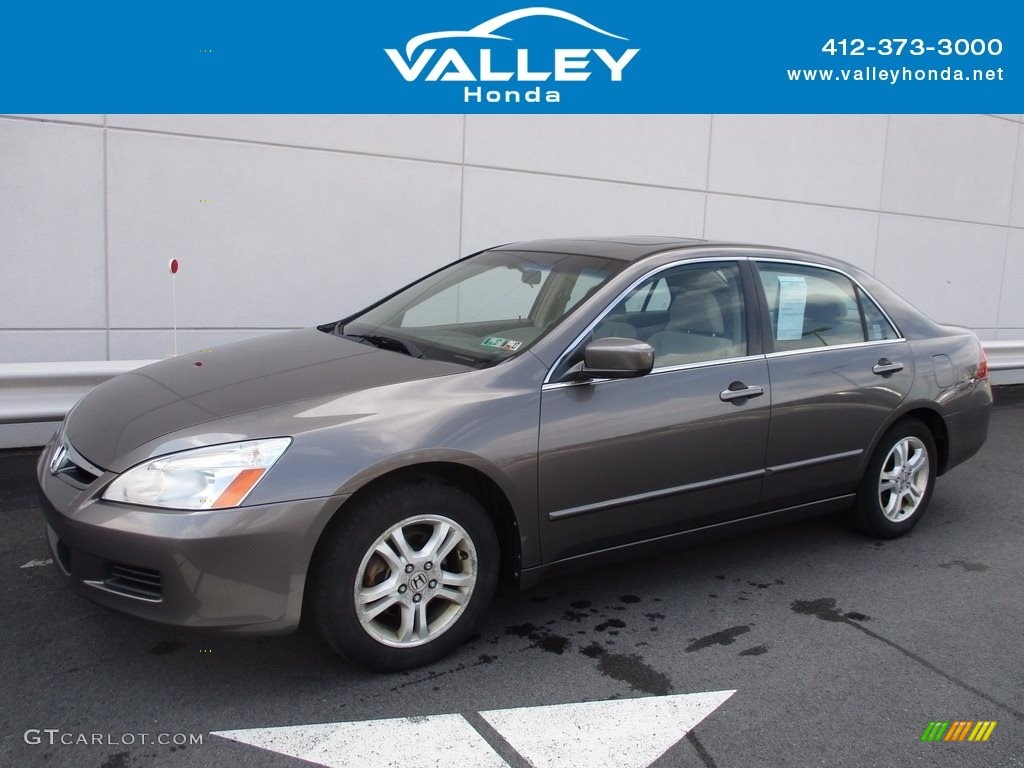 2007 Accord EX Sedan - Carbon Bronze Pearl / Ivory photo #1