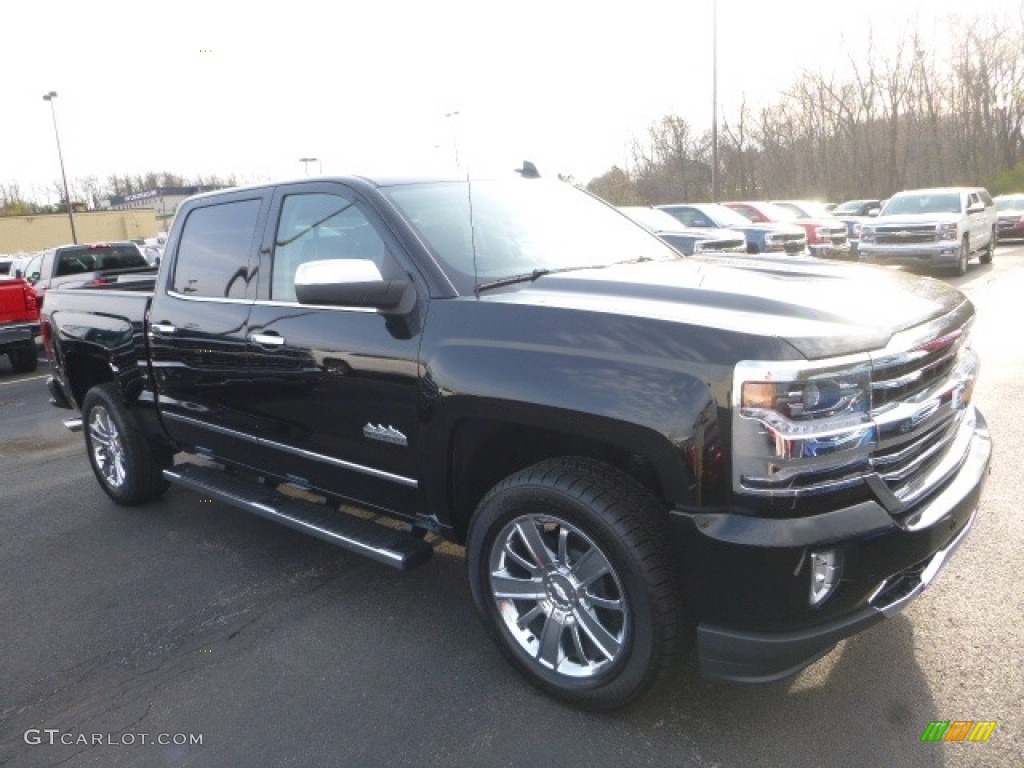 2017 Silverado 1500 High Country Crew Cab 4x4 - Black / High Country Saddle photo #7