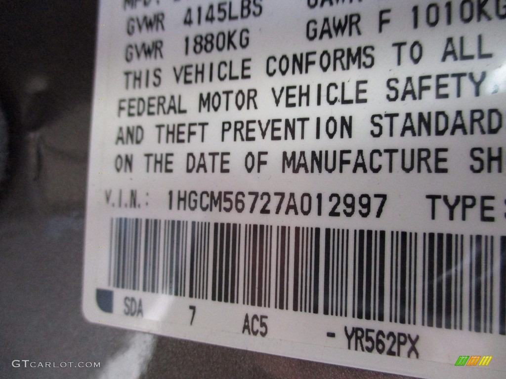 2007 Accord EX Sedan - Carbon Bronze Pearl / Ivory photo #19