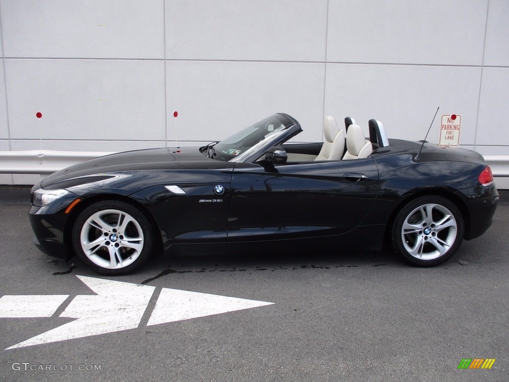 2009 Z4 sDrive35i Roadster - Jet Black / Beige Kansas Leather photo #2