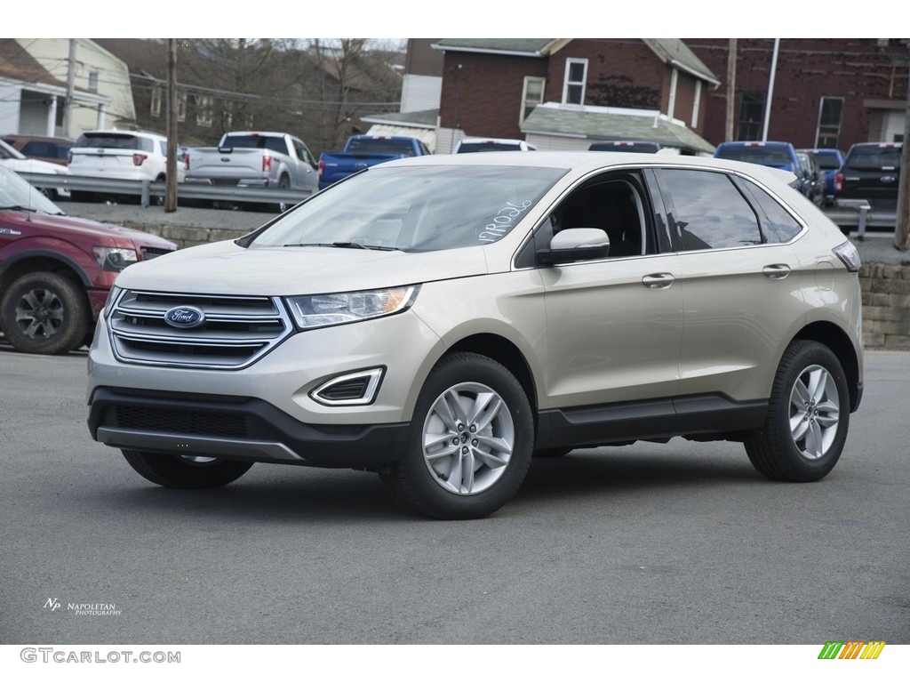 2017 Edge SEL AWD - White Gold Metallic / Ebony photo #1