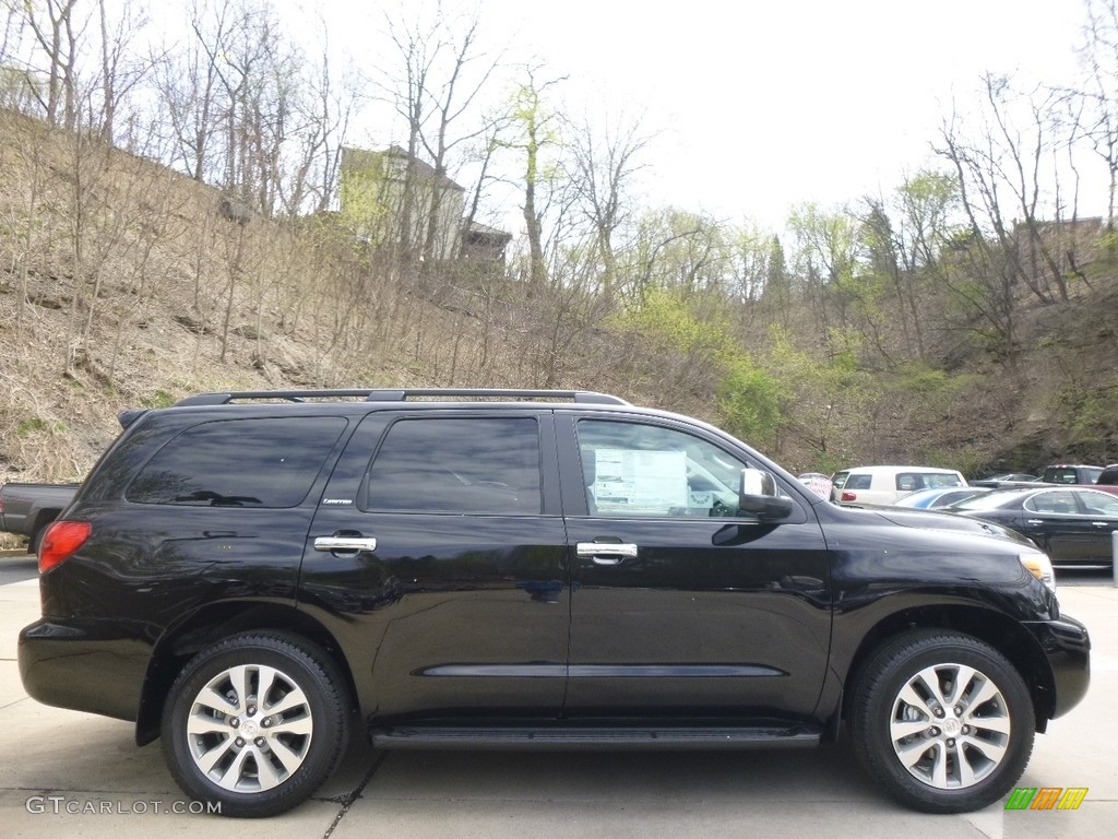 2017 Sequoia Limited 4x4 - Black / Graphite photo #2