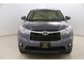 2015 Shoreline Blue Pearl Toyota Highlander XLE AWD  photo #2