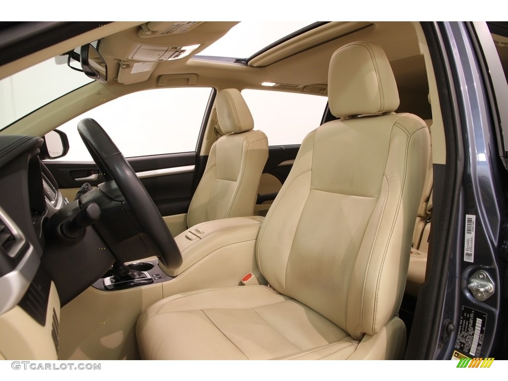 2015 Highlander XLE AWD - Shoreline Blue Pearl / Almond photo #5