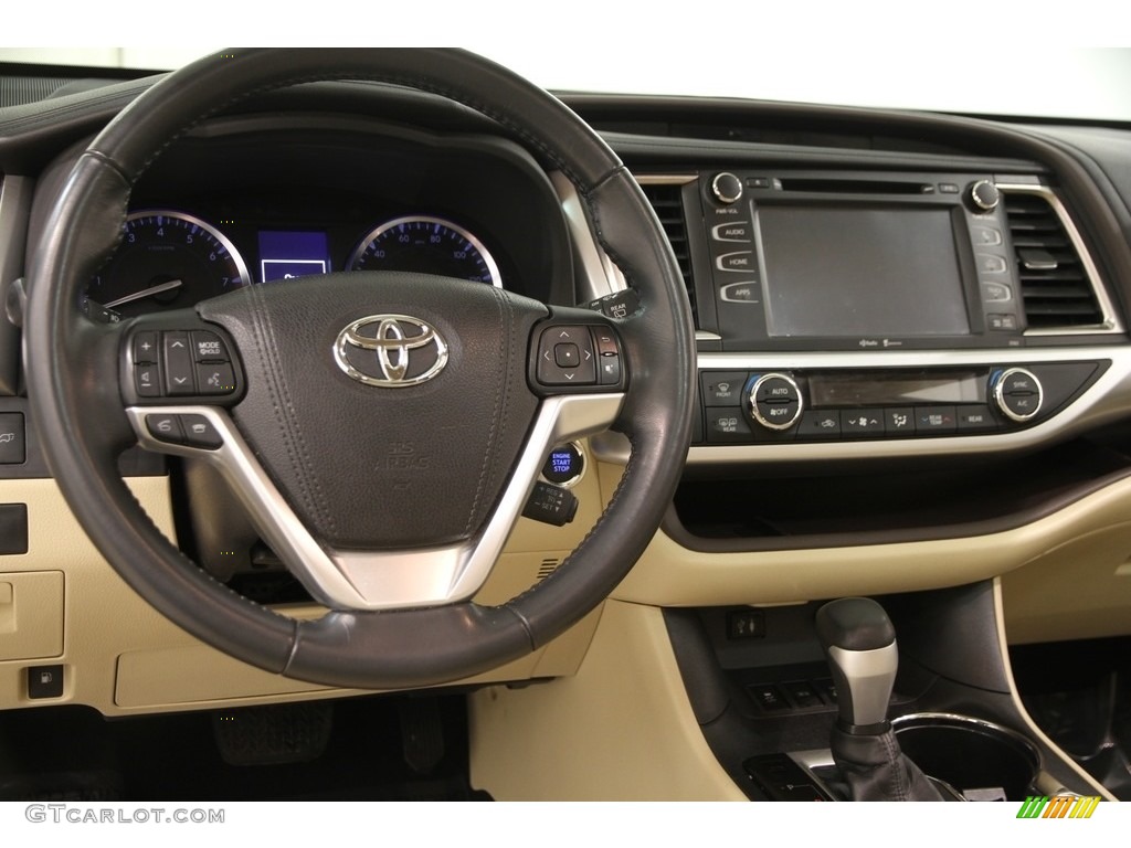 2015 Highlander XLE AWD - Shoreline Blue Pearl / Almond photo #6