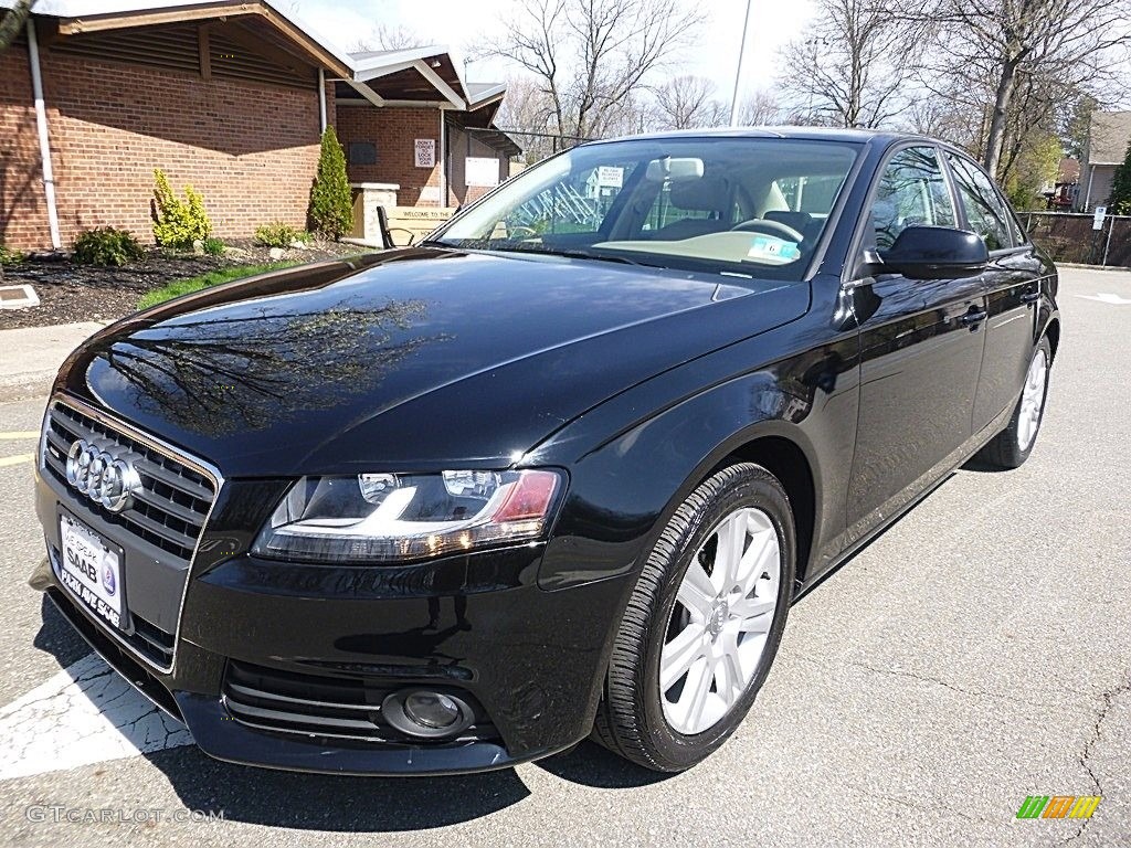 2010 A4 2.0T quattro Sedan - Brilliant Black / Beige photo #1