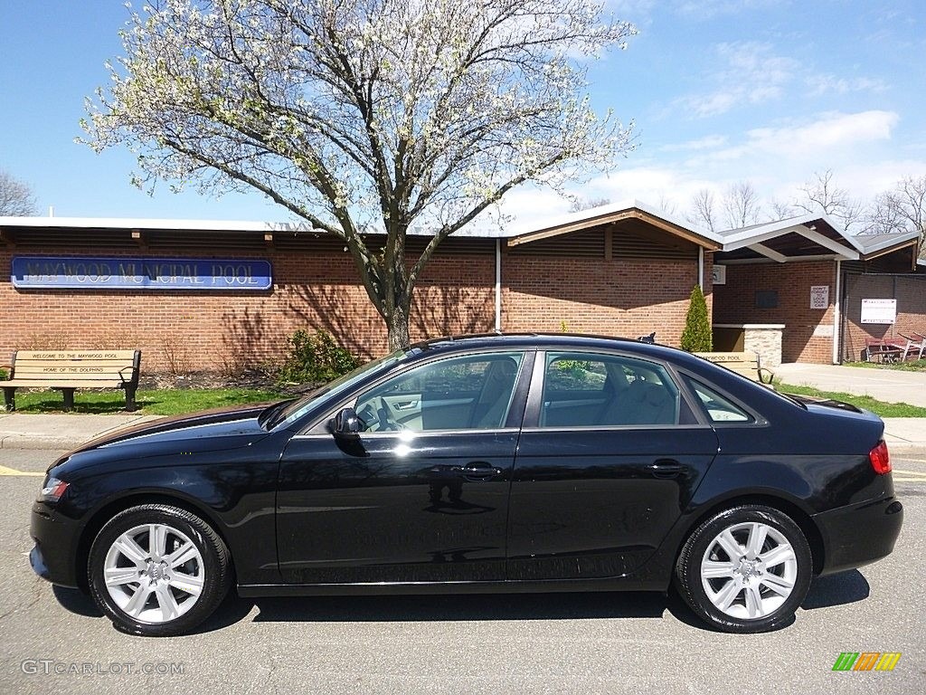2010 A4 2.0T quattro Sedan - Brilliant Black / Beige photo #2