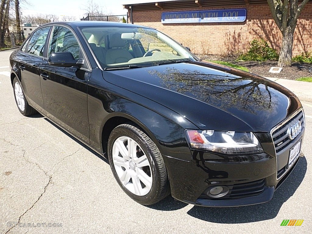2010 A4 2.0T quattro Sedan - Brilliant Black / Beige photo #7