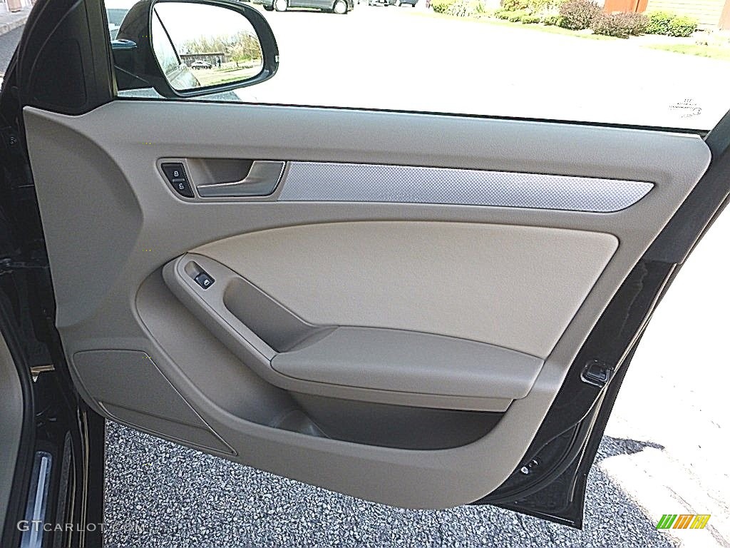 2010 Audi A4 2.0T quattro Sedan Beige Door Panel Photo #119908420
