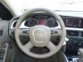 2010 Audi A4 Beige Interior Steering Wheel Photo